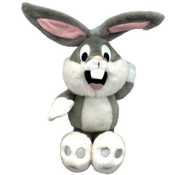 Warner Bros. Looney Toons 1998 Baby Bugs Bunny Tickle Me Giggling Talking Plush - Picture 4 of 10